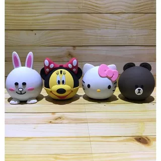 Speaker Bluetooth Portable Karakter Cony Hello Kitty Brown Minnie