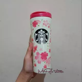 Starbucks Japan Tumbler Sakura Floral Spring 2019 Glitter Limited Edition