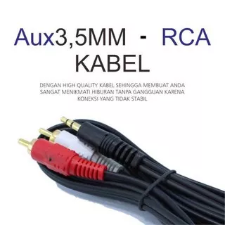 KABEL AUDIO AUX RCA / CABLE AUDIO HANDPHONE TO SPEAKER 2IN1