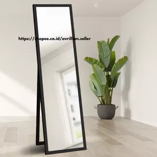 Cermin Full body Aesthetic Cermin Kaca Standing Mirror Dinding Minimalis Rias UK.127 X30 CM Termurah