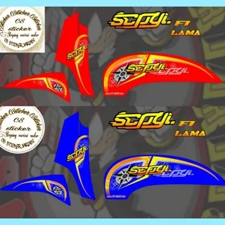 Striping Motor Scoopy 2012 2013 2014 2015 2016 Fi/F1 Lama Variasi Honda sticker Scoopy