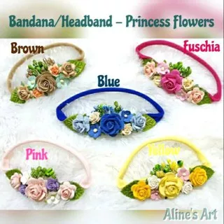 Bandana / Headband - Princess Flowers