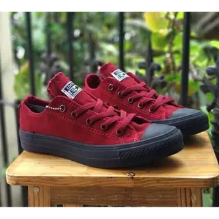 sepatu Converse al star maroon black grade ori +Box