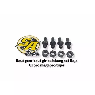 BAUT GEAR BAUT GIR BELAKANG SET HONDA TIGER GL PRO MEGAPRO BAHAN BAJA