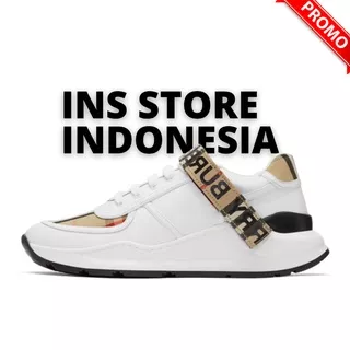 Sepatu Burberry Ronnie Sneakers White Original Quality / Sepatu Running Wanita / Sepatu Lari Pria / Sepatu Import / Sepatu Terbaru / Sepatu Terlaris / Sepatu Casual / Sepatu Original