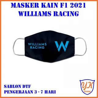 Masker Kain Formula 1 / F1 Williams Racing