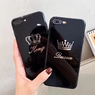 Custom Case King Queen for Oppo A3S A5S Samsung A20 Iphone 6 7 8 Redmi Note7 Vivo Y12 Y20 Realme C2