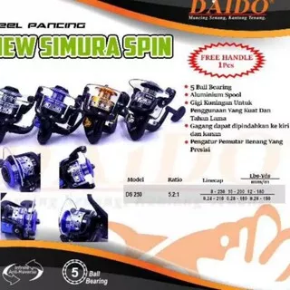 Reel pancing kolam danau Daido Simura 5bb / ranger 8bb Spin Ds250