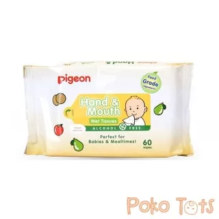 Pigeon Baby Wipes Hand and Mouth 60s Tissue Basah WHS