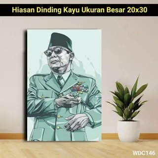 Poster Kayu Soekarno POSTER PAHLAWAN WDC146