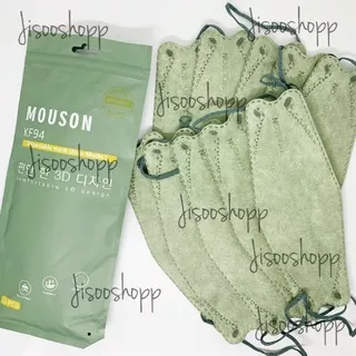 Masker MOUSON KF94 Emboss MOUSON green matcha new