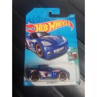 hotwheels C6 CORVETTE biru HW TOONED