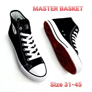 SNEAKERS CASUAL SEPATU SEKOLAH SD SMP SMK size 31-45 MASTER BASKET - MB 807