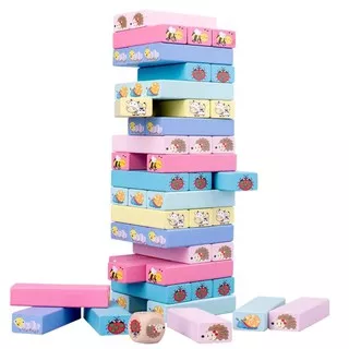 Jenga game - wooden stacking games - mainan edukasi anak