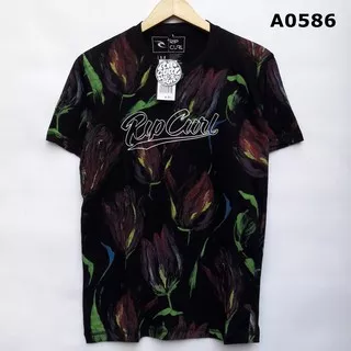 Kaos Distro Keren Fullprint Ripcurl 0586 Motif Batik Army Cowok Cewek Casual