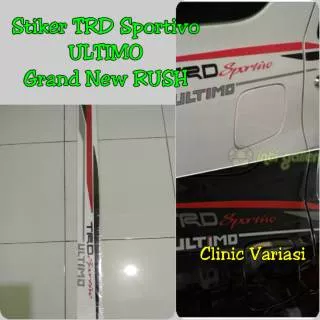 Stiker Mobil TRD Sportivo ULTIMO Grand New RUSH