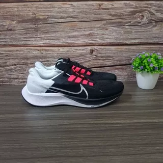 Sepatu Nike Zoom Pegasus 38 Black White Red Premium Original.