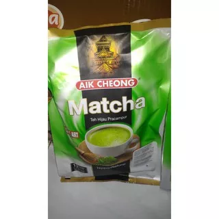 Aik cheong matcha teh hijau pracampur 12sachet minuman rasa teh hijau