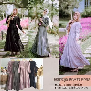 MARIZHA BRUKAT DRESS/DRSS BRUKAT ld 100/DRESS MATERNITY/GAMIS BRUKAT/GAMIS KONDANGAN