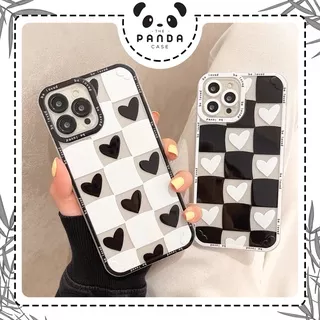 [TPC] Phone Case Iphone HP Grid Love Checkered 6 6S 7 8 PLUS X XS MAX XR 11 12 13 Mini PRO PROMAX IP002 Cute Casing