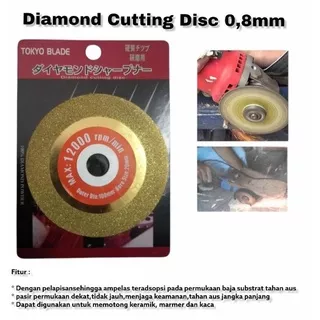 Cutting Disc Diamond Wheel 4 Intan Potong Batu Akik Keramik Marmer Kaca 4 Inch Mata Pisau Gerinda