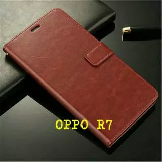 Flip Cover OPPO R7 R7f OPPOR7  Wallet Leather Case Casing HP