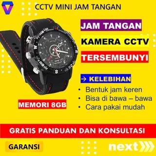 KAMERA PENGINTAI MINI TANPA KABEL CAMERA CCTV MINI KECIL JAM TANGAN KAMERA TERSEMBUNYI TANPA WIFI SPYCAM SPY CAM IP HIDDEN CAMERA PENGINTIP MATA MATA JS153