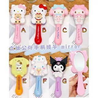 CERMIN GAGANG TIMBUL KARAKTER HELLO KITTY MELODY POMPURIN (9X18)