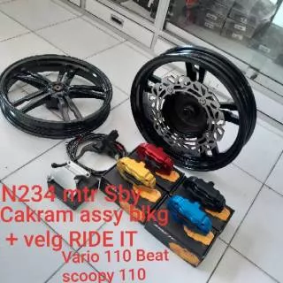 Cakram belakang velg RIDE IT Vario 110 Beat scoopy