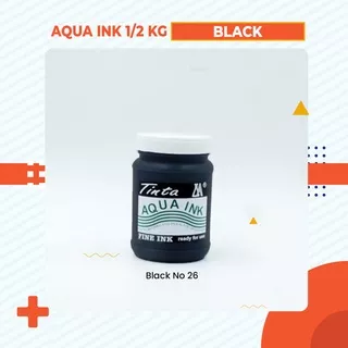 Cat Sablon Kardus, Kertas & Styrofoam Aqua Ink - 1/2 Kg  - Warna Black