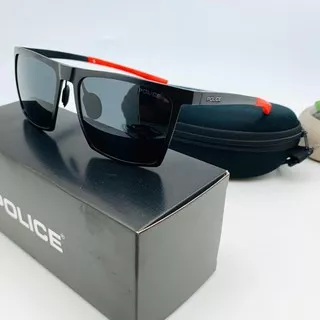 Kacamata/Sunglasses Fashion Pria Police 1810 Polarized Super Fullset Free Cleaner Pembersih Kacamata