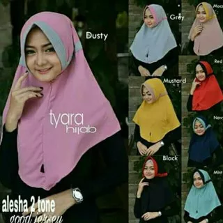 HIJAB INSTAN MURAH, Hijab Serut Kombinasi 2 Warna Fashion Muslim, Hijab Kekinian Hijab Polos