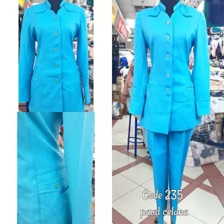 Blazer biru muda (paud)/seragam paud/blazer azkia