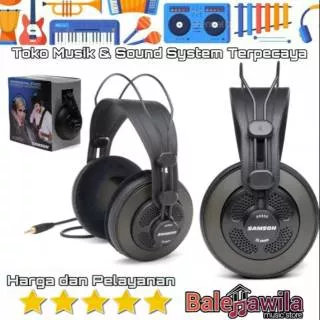 Headphone Monitor Flat Head Phone Samson SR850 SR850 Perbiji ORIGINAL