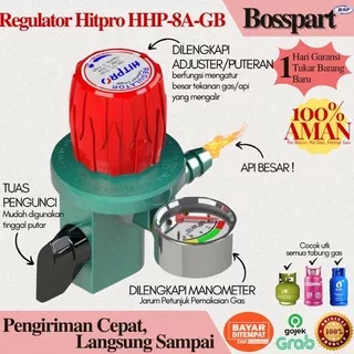 Regulator Gas Tekanan Tinggi dengan Meteran HITPRO Regulator High Pressure (HHP-8A-GB)