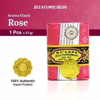 Bee Flower Import Sabun Tawon Rose 81 gr