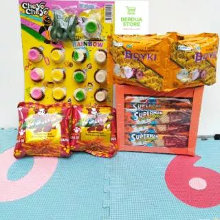 Promo Snack Jadul / choyo choyo yosan / wafer Superman / mi boyki / koml