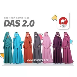 Gamis Kaos Polos Dewasa DHIKR Das 2.0 OR /Gamis Polos /Gamis Dewasa/ Gamis Kaos / Polos Full Colour