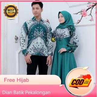 Baju Batik Kombinasi Polos Modern gamis terbaru Original Karyaku Size  M L XL XXL Batik Pekalogan