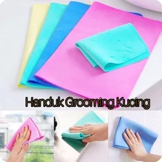 Handuk Kecil S Kucing Anjing Kelinci Magic Towel Kain Kanebo Serat Chamois 21 x 16 x 02 cm Lap Pengering Serbaguna Mobil Motor Dapur Cat Dog Rabbit