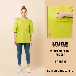 UNIQUE - (Pocket Series) Kaos Oversize Pocket Lemon
