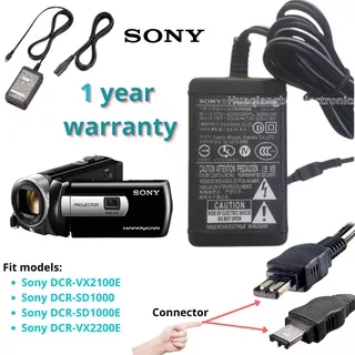 Adaptor Sony DCR-VX2100E DCR-SD1000 DCR-SD1000E DCR-VX2200E Handycam Camcorder charger adapter
