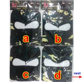 masker motor ninja motif army tentara loreng balaclava penutup wajah