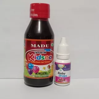 Paket Murah Madu Anak Tasnim Kidsna dan Baby Drops