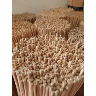 Jeruji Sangkar Bambu 4mm Panjang 50cm Lidi sangkar Burung eceran 100 Batang angsang jeruji bambu natural