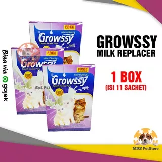 Susu Kucing - Growssy Milk 1 Box (isi 11 sachet)