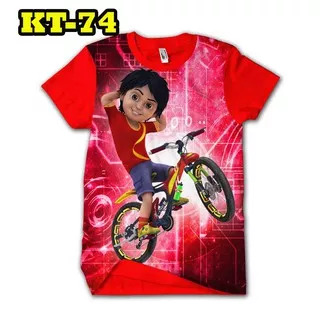 Kaos Karakter Shiva merah Baju Anak Murah Tokoh Kartun TV