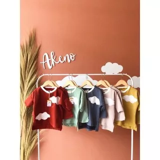 AKENO OVERSIZED CLOUD SET SETELAN ANAK PEREMPUAN SETELAN ANAK LAKI-LAKI BAJU ANAK PEREMPUAN