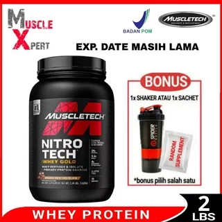 Nitrotech Whey Gold 2 Lbs Muscletech Nitrotech Wheygold 2Lbs BPOM Nitro Tech Whey Gold 2Lb Nitrotech Whey Gold 2 Lb FREE SHAKER Muscletech Nitrotech Whey Protein 2 Lbs