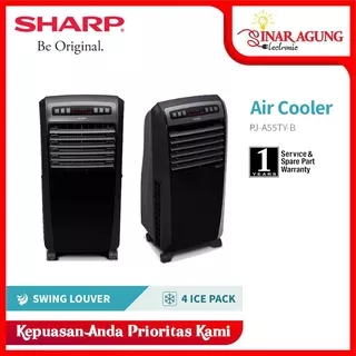 SHARP Air Cooler PJ-A55TY-B  - Hitam GARANSI RESMI